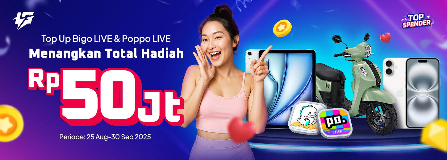 [ID] Bigo Poppo Top Spender Challenge Aug - Sep 2025